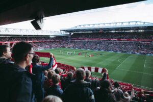 Read more about the article Fans raising the banner high after Liverpool wins 2-0 against Totten ham FC